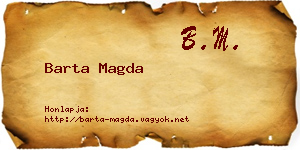 Barta Magda névjegykártya